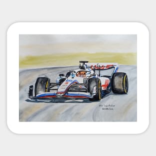 Formula 1 racing car illustration Sticker